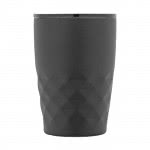 Vaso térmico con formas geométricas color negro vista delantera