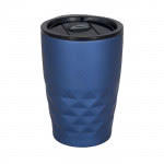 Vaso térmico con formas geométricas color azul