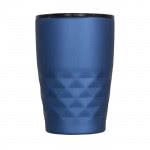 Vaso térmico con formas geométricas color azul vista delantera