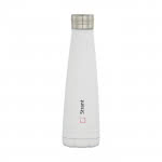 Botella térmica personalizada de calidad color blanco con logo