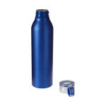 Botella promocional con tapón de rosca color azul segunda vista