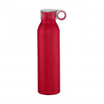 Botella promocional con tapón de rosca color rojo
