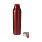 Botella promocional con tapón de rosca color rojo segunda vista