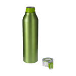 Botella promocional con tapón de rosca color verde claro segunda vista
