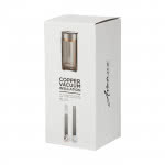 Elegante vaso térmico para publicidad color blanco con caja