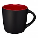 Taza bicolor para empresas color rojo oscuro