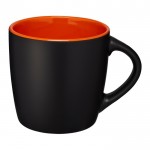 Taza bicolor para empresas color naranjaoscuro