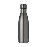 Botella personalizada de lujo color titanio vista delantera