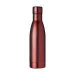 Botella personalizada de lujo color rojo vista delantera