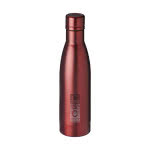 Botella personalizada de lujo color rojo con impresión