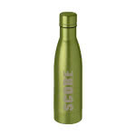 Botella personalizada de lujo color verde con logo