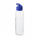 Botella clásica de tritán con tapón color azul