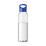 Botella clásica de tritán con tapón color azul vista delantera
