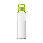 Botella clásica de tritán con tapón color verde lima vista delantera