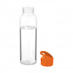 Botella clásica de tritán con tapón color naranja segunda vista