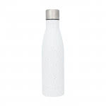 Botella moteada color blanco vista delantera