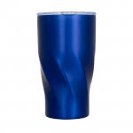 Vaso térmico con moderno diseño color azul vista delantera