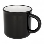 Mugs de merchandising tipo vintage color negro