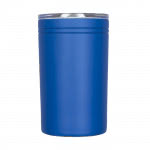 Vaso térmico de acero para empresas color azul real vista delantera