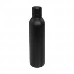 Botella termo personalizada monocolor color negro tercera vista