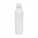 Botella termo personalizada monocolor color blanco tercera vista