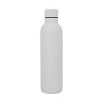 Botella termo personalizada monocolor color blanco vista delantera