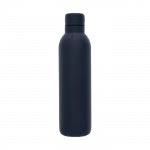 Botella termo personalizada monocolor color azul vista delantera