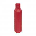 Botella termo personalizada monocolor color rojo tercera vista