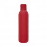 Botella termo personalizada monocolor color rojo vista delantera