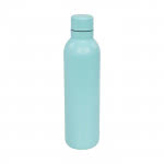 Botella termo personalizada monocolor color turquesa tercera vista