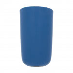 Vaso de cerámica de doble pared color azul vista delantera