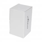 Vaso de cerámica de doble pared color turquesa con caja