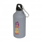 Botella para publicidad acabado mate color gris con logo