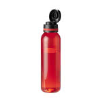 Colorida botella publicitaria de tritán color rojo segunda vista