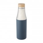 Botella termo de diseño elegante color azul petróleo tercera vista