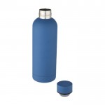 Botella termo de acero inoxidable color azul segunda vista
