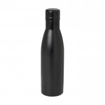 Botella térmica de acero inoxidable reciclado 500ml color negro tercera vista