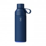 Botella termo de acero y plástico oceánico con tapón vaso 500ml color azul marino