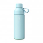 Botella termo de acero y plástico oceánico con tapón vaso 500ml color azul pastel