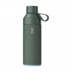 Botella termo de acero y plástico oceánico con tapón vaso 500ml color verde oscuro