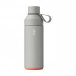 Botella termo de acero y plástico oceánico con tapón vaso 500ml color gris