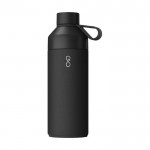Botella termo de acero y plástico oceánico con tapón vaso 1L color negro