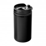 Vaso térmico de acero inoxidable reciclado con tapa giratoria 250ml color negro