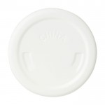 Botella grande de acero inoxidable reciclado con tapa a rosca 820ml color blanco tercera vista