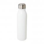 Botella de acero inoxidable reciclado antifugas y con asa 720ml color blanco