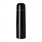 Termo de acero inoxidable reciclado con tapa estilo vaso 750ml color negro segunda vista frontal