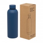 Botella de cobre y acero inoxidable reciclado aislada al vacío 500ml color azul marino