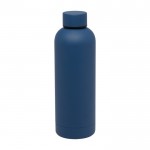 Botella de cobre y acero inoxidable reciclado aislada al vacío 500ml color azul marino segunda vista