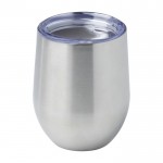Vaso de acero inoxidable reciclado y cobre aislado al vacío de 350ml color plateado