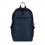 Mochila para portátil RPET con bolsillos y asa acolchada 15” color azul marino